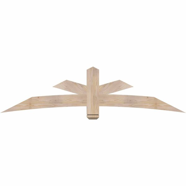 Ekena Millwork Alberta Smooth Timber Gable Bracket, Douglas Fir, 84"W x 21"H x 3 1/2"D x 5 1/2"F, 6/12 Pitch GBW084X21X0406ALB00SDF - main